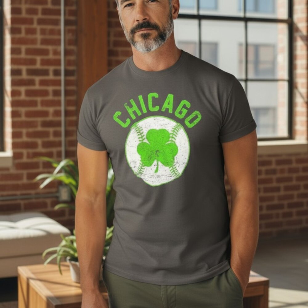 Chicago Baseball St. Paddy's Tee - Picture 3 of 9
